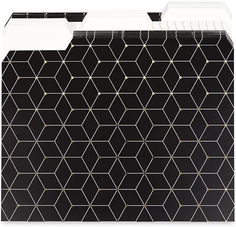 U Brands Fleuri Fashion yelpaze klasör 24'lü paket modern, klasik