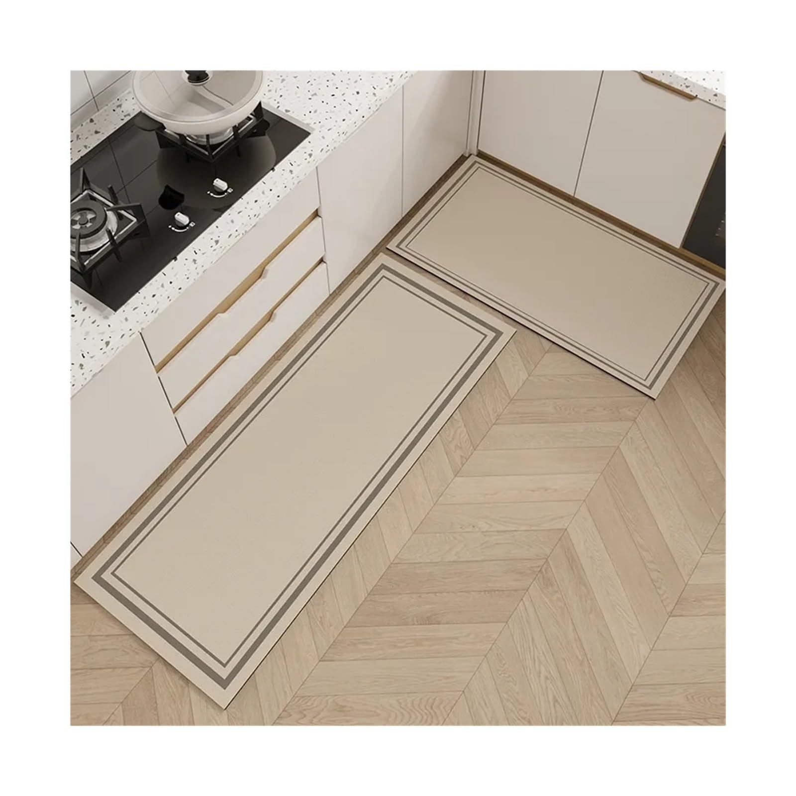 Alfombra de cocina antideslizante y lavable que repele el aceite