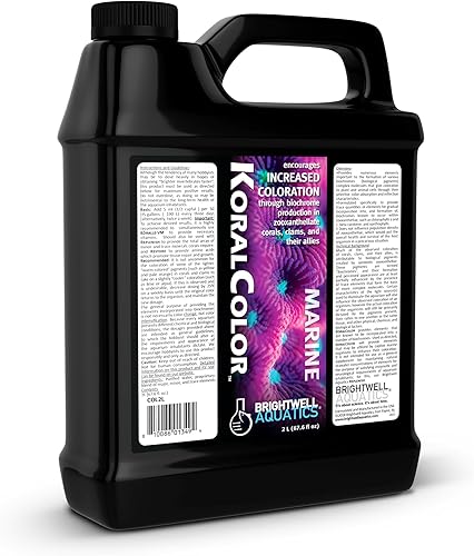 Brightwell Aquatics KoralColor - Potenciador de pigmentos de coral para colores vibrantes de arrecife, soporta la formación de biocromo de