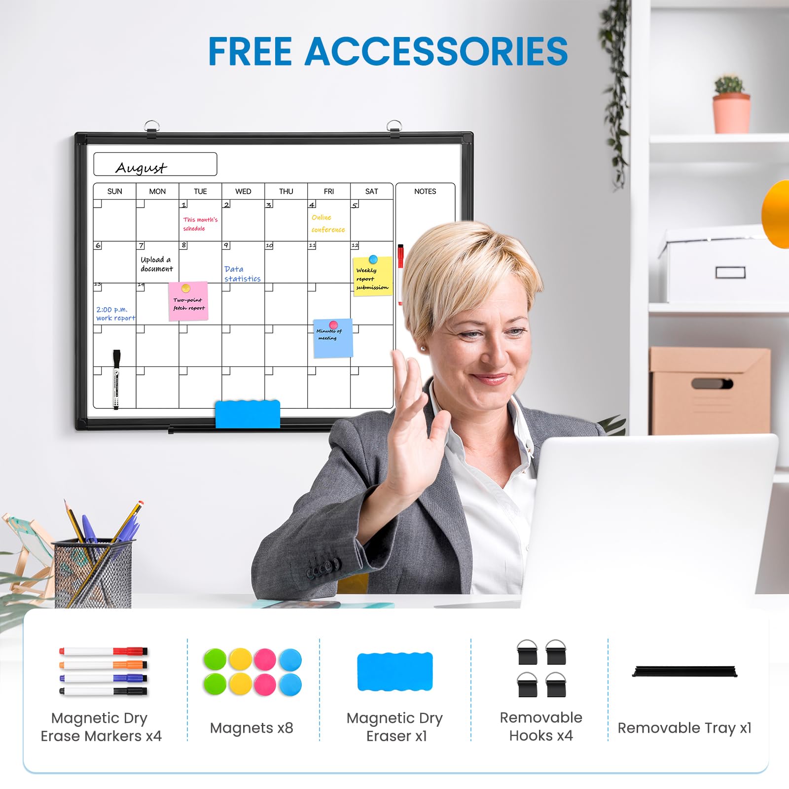 Amazon.co.jp: 月間カレンダー ホワイトボード36インチ x 24インチ