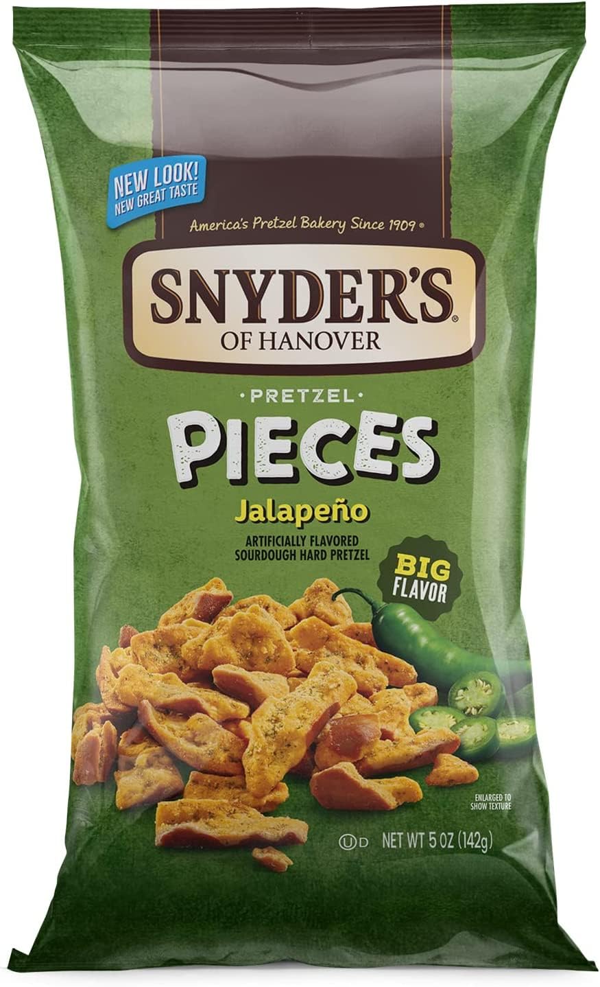 Snyders Pretzel Pieces Jalapeno 8 x 141g (5oz)