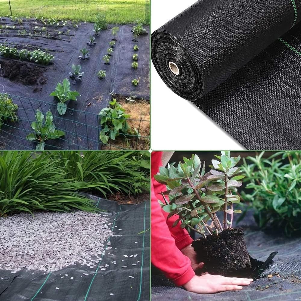 AviiSo Malla geotextil 60 cm de ancho Barrera contra malezas para macizos de flores para jardín paisajismo patio, Control de telas de malezas de alta resistencia Lona de cubierta de calidad (Size : 0