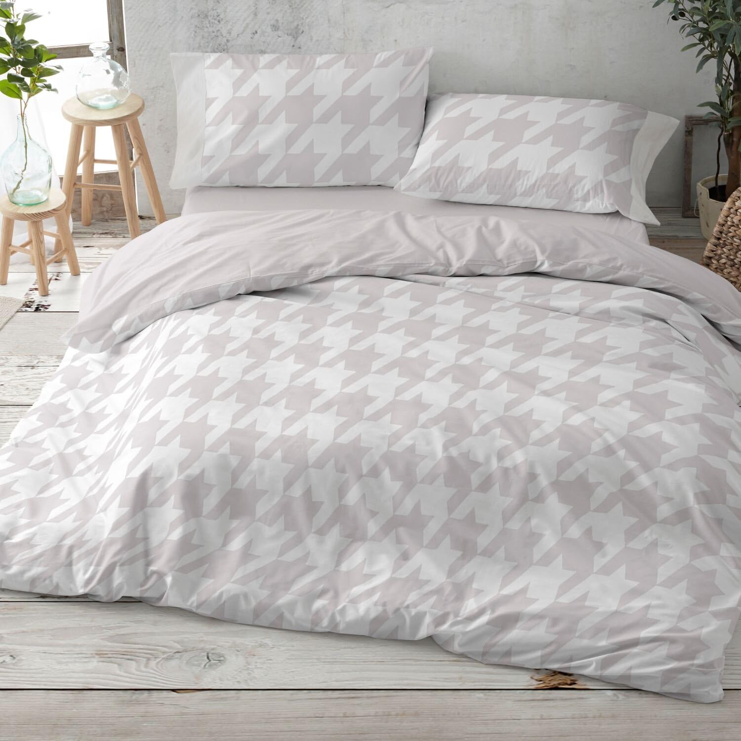 Burrito Blanco | Cotton duvet covers | Bed 200 cm. (+Available measurements) | Design 631 | Colour Quartz (200x200 cm.)