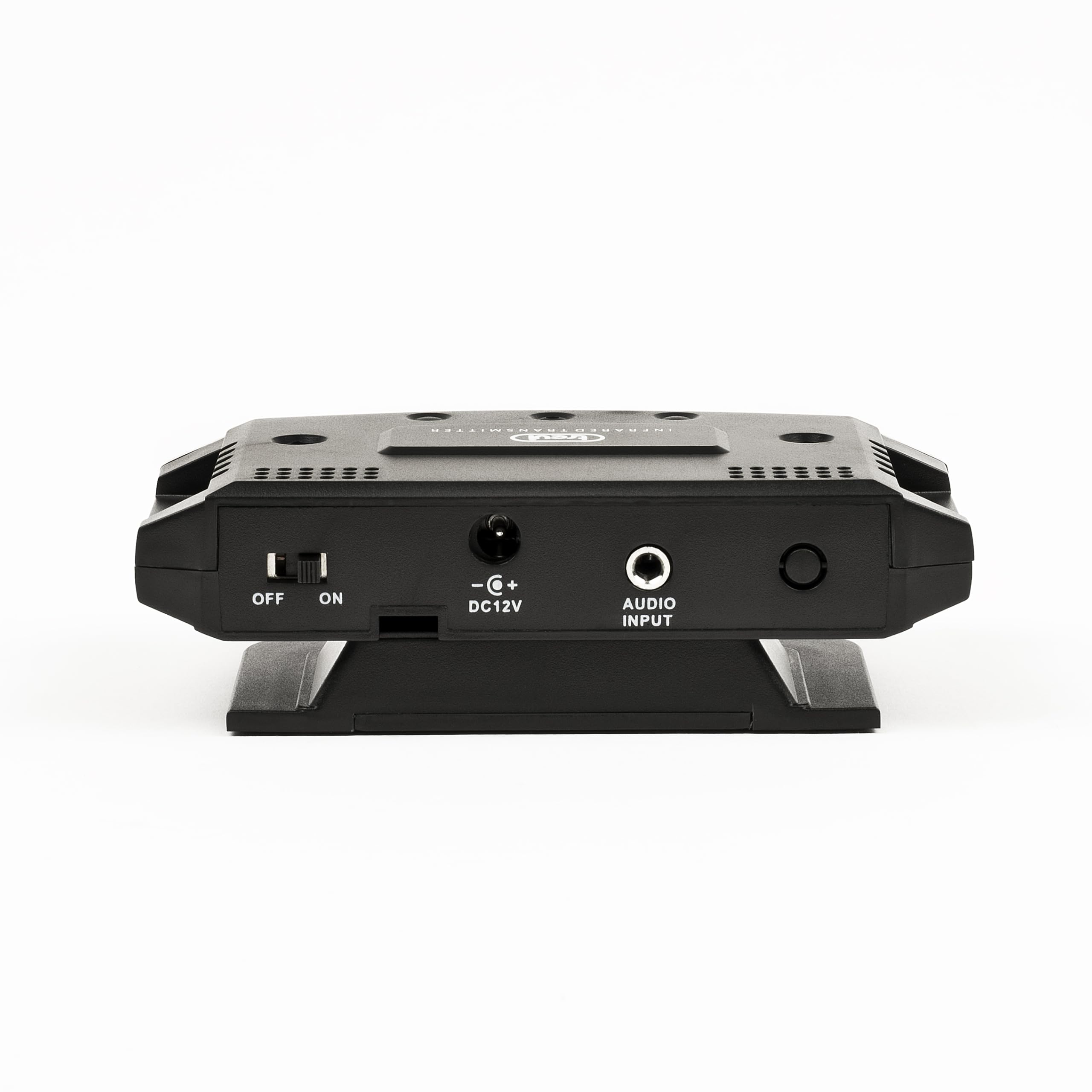 Trevi FRS 1240 Cuffia TV Wireless ad Infrarossi con Trasmissione ad Alta Frequenza, 12m di Portata, Audio Stereo per Televisore, Hi-Fi e MP3, Funzione Monitor e Controllo Volume, Base in Dotazione