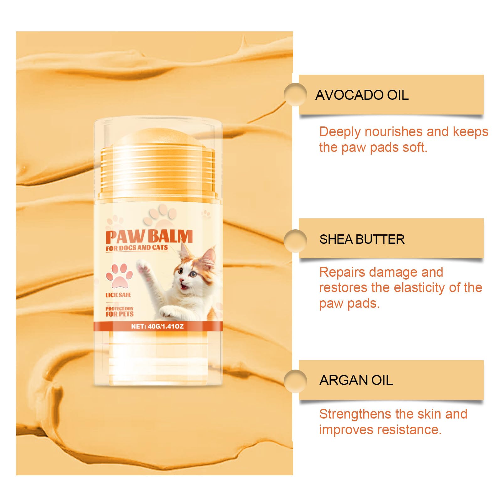 Balsam do poduszek dla psów, produkt do pielęgnacji psów i kotów, odżywczy krem łagodzący suche łapy psa, nawilża, chroni łapy psa, naprawia pęknięte i zniszczone łapy, 11