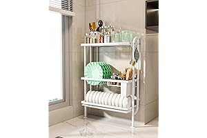 Space-Saving 3-Tier Wall Dish Rack