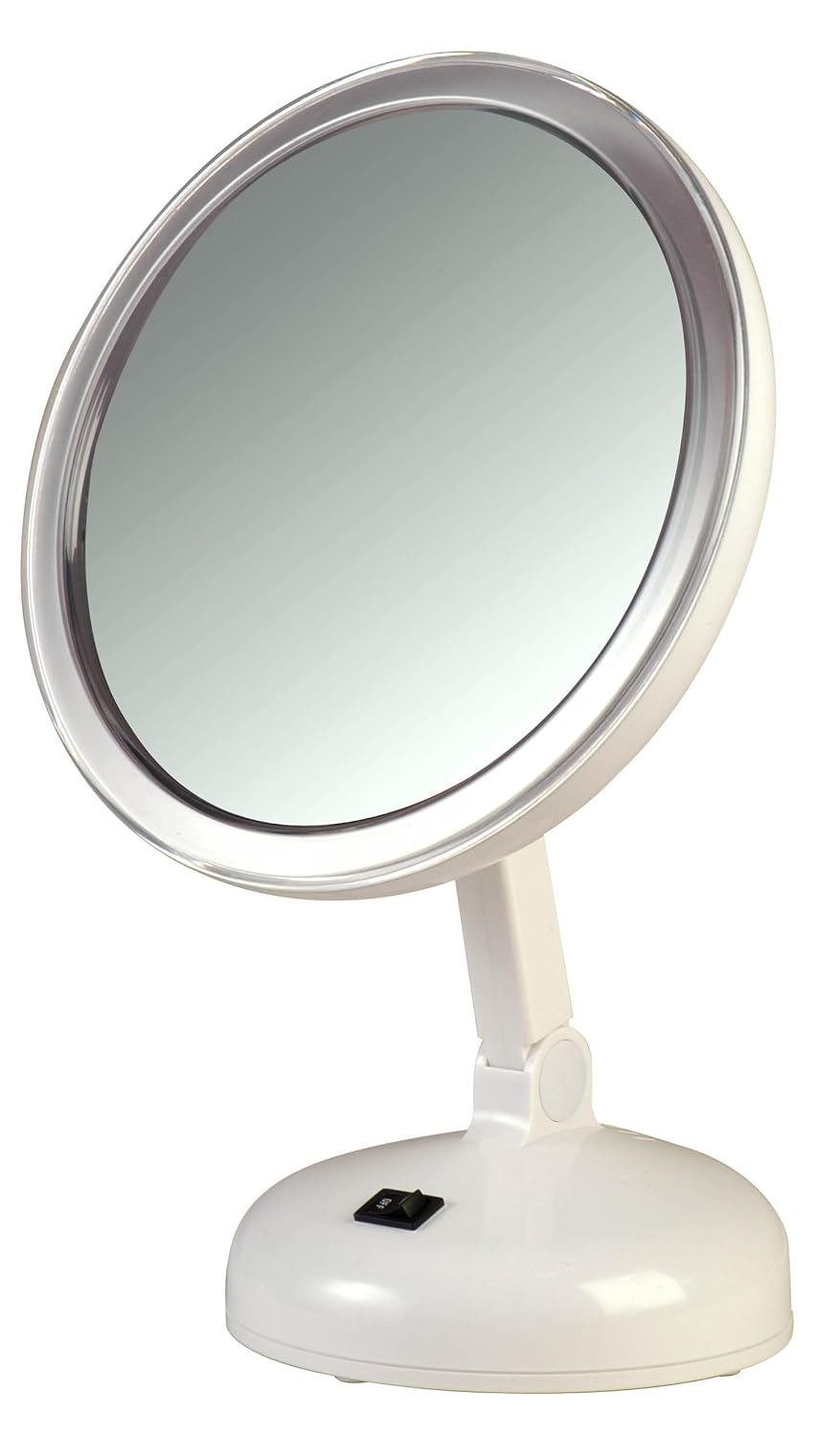 Floxite 10X Magnifying LED Lighted Vanity Mirror with 2 Light Settings