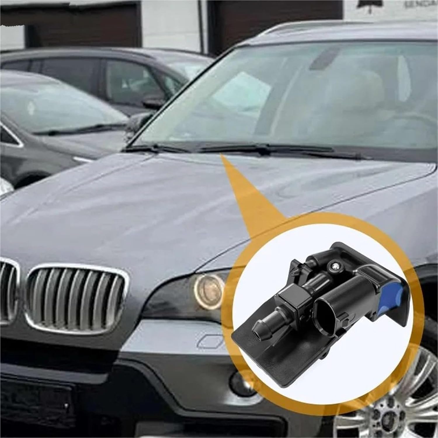 ウォッシャーポンプ 61667161469 BMW X5 E70 2006-2010 に適合 左右 1 個 フロントガラスウォッシャ