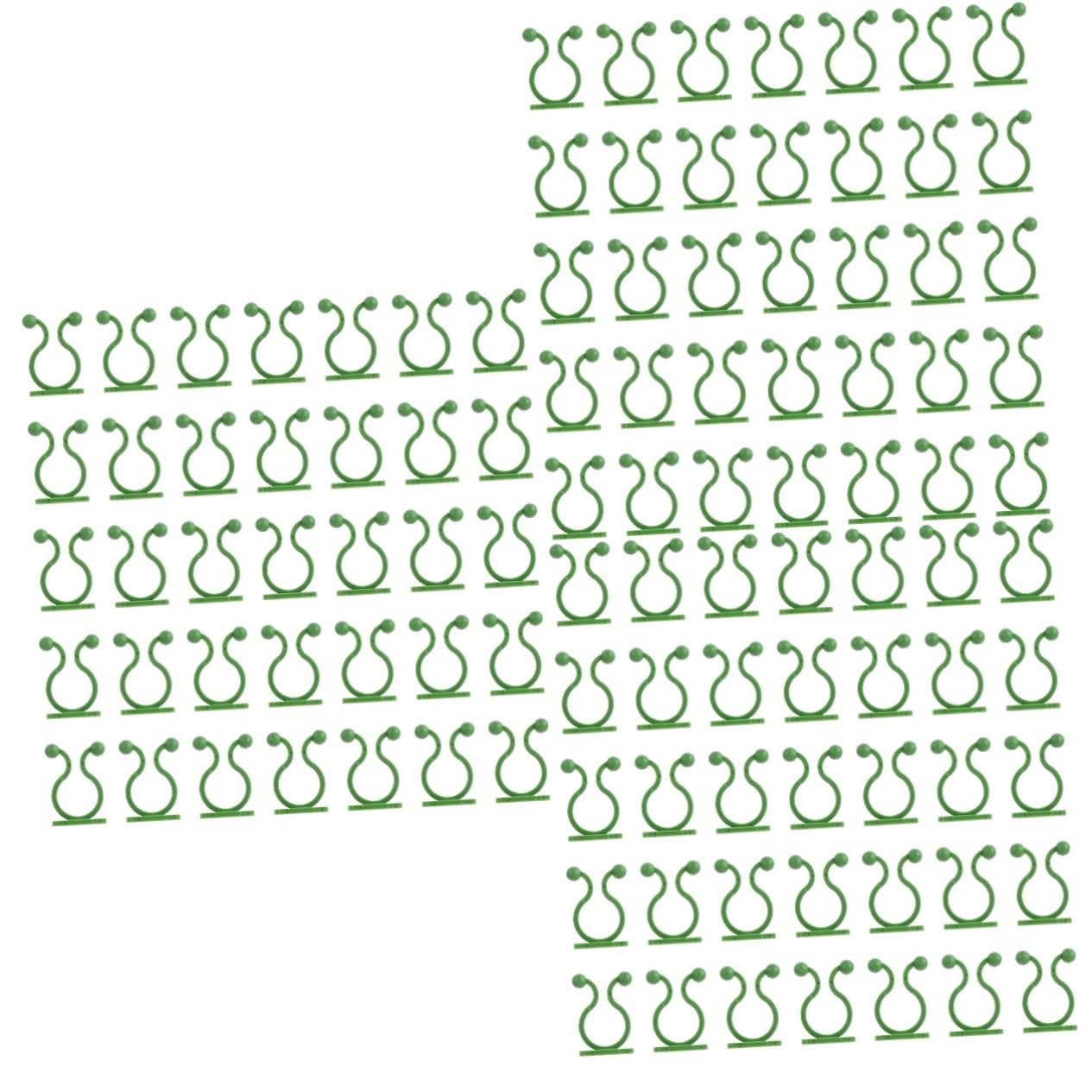INOOMP 300pezzi Supporti per Piante Verde Clip Fissaggio per Viti da Giardino Strumento per Parete Facile Installazione e Risparmio Spazio
