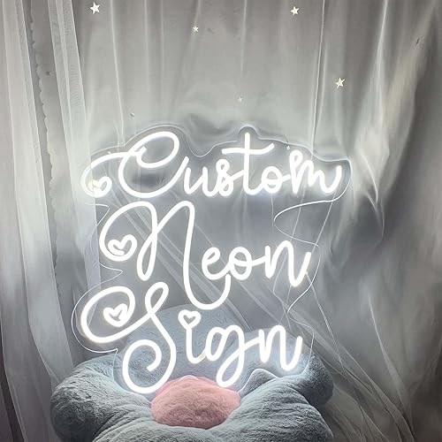 Letreros de neón personalizables para decoración de pared, personalizables y personalizados, letrero de neón LED personalizado para decoración