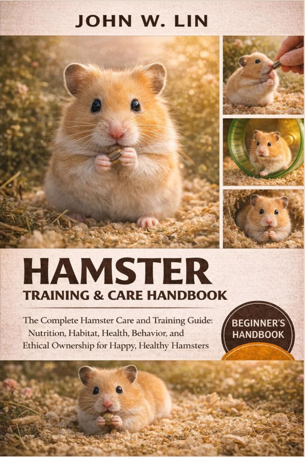 HAMSTER TRAINING & CARE HANDBOOK: The Complete Hamster Care and Training Guide: Nutrition, Habitat, Health, Behavior, and Ethical Ownership for Happy, Healthy Hamsters.