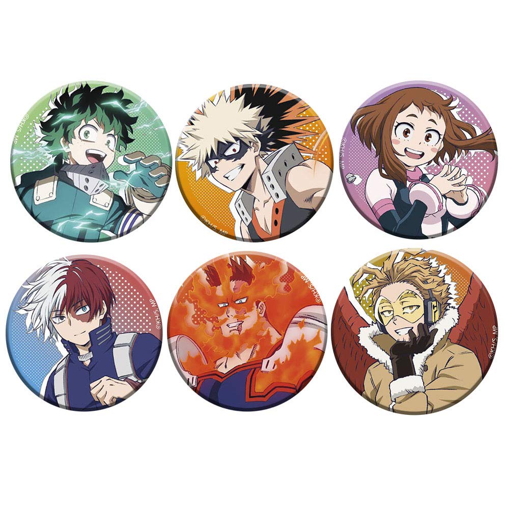 My Hero Academia Button Pins Pack My Hero Academia Button Pins MHA Pins Bag Accessories for Anime MHA Fans