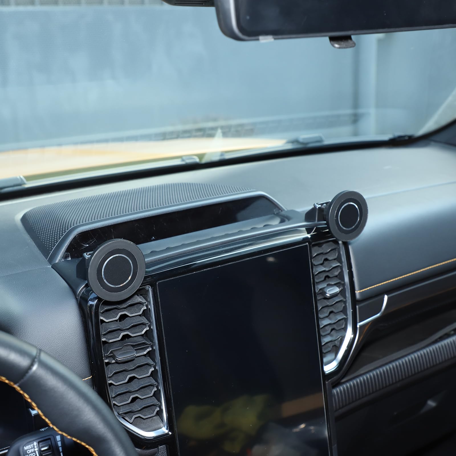 Supporto per cellulare compatibile con Ford Ranger (dal 2023) - Supporto magnetico per iPhone 17/16/15/14/13 Pro Max Plus e smartphone da 4-7 pollici