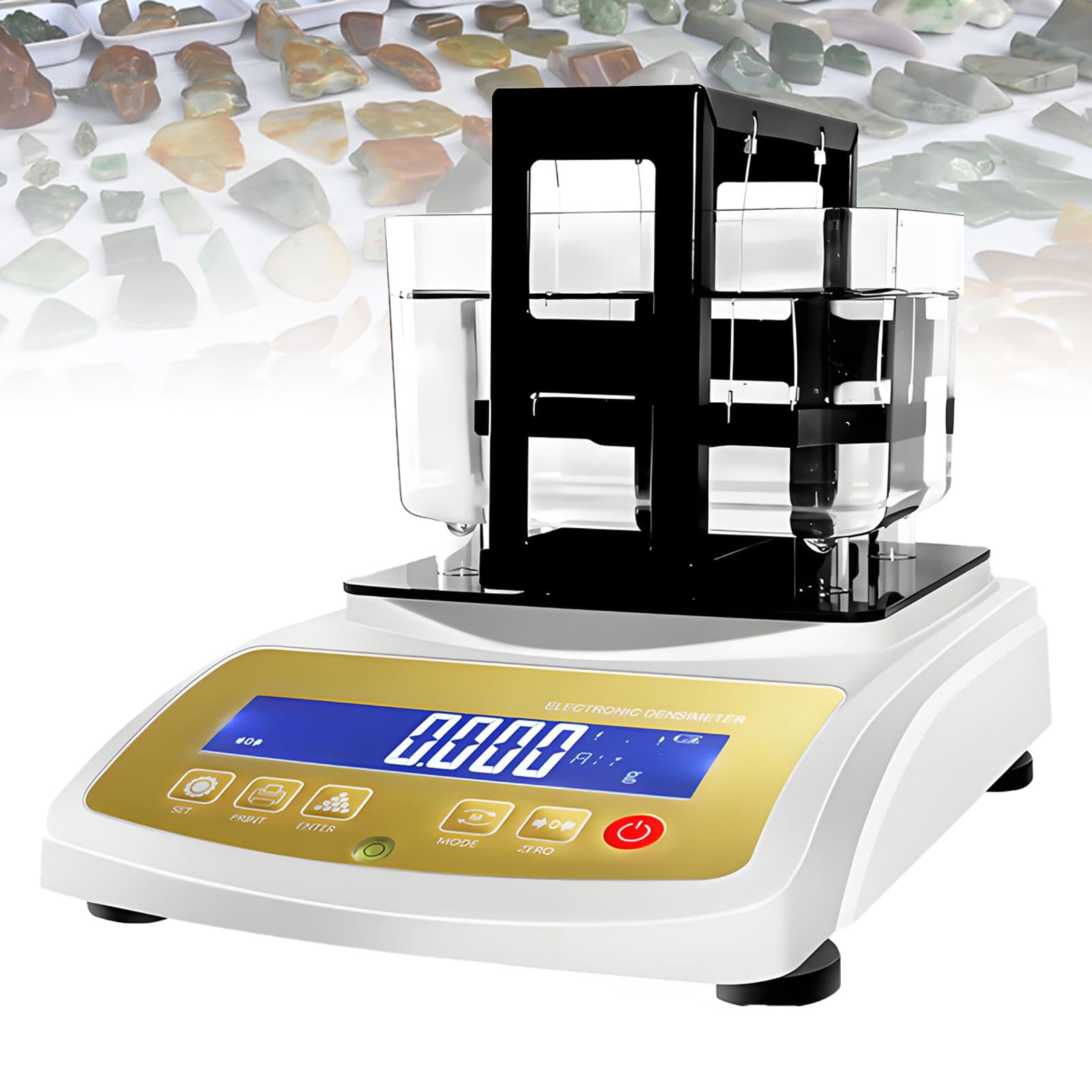 DUMIPME Precious Metal Testing,Gold Purity Analyzer, Karat Detector & Density Tester, Electronic Verification for Jewelry Industry, Banks, Research Labs 0.01/0.001g Precision Balance 200K