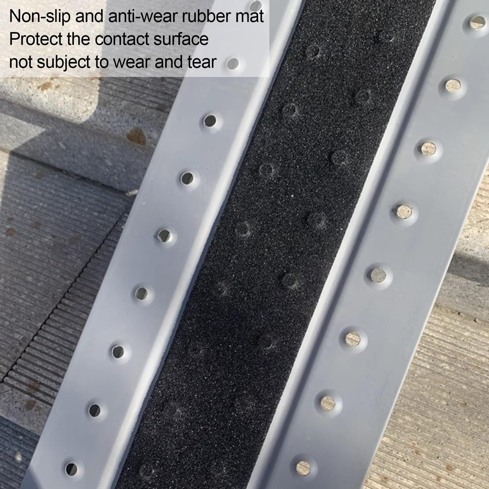 Rampa de umbral, Puertas de Aluminio, rampas para escalones para sillas de Ruedas, Superficie Antideslizante, carritos portátiles, rampas, Placas de transición (Color: 1 m, tamaño: 1 Unidad)