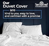 Vista 19 de Funda de edredón California King de 1 pieza de 1000 hilos, 100% algodón egipcio, funda de colcha de fibra larga, tamaño King, suave y sedoso, Marfil