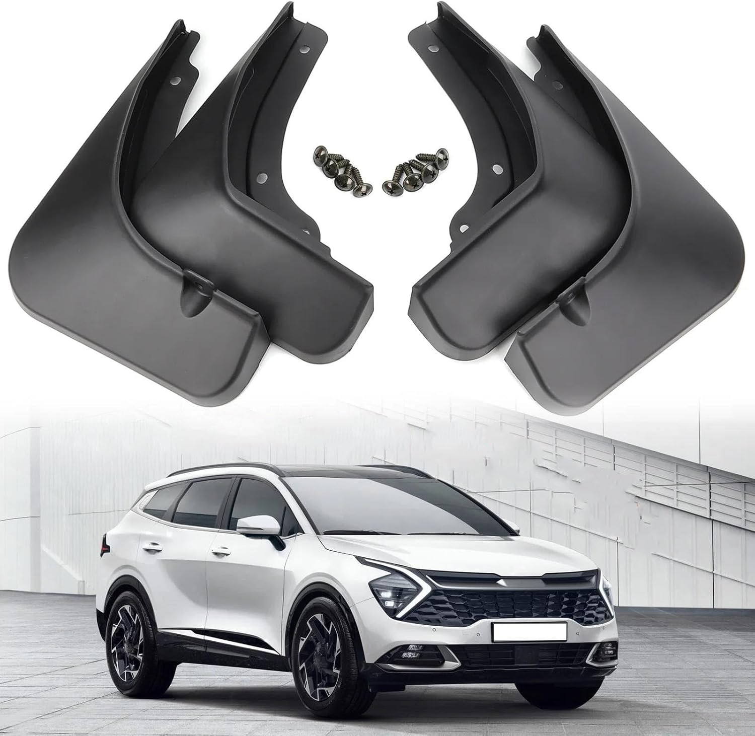 車のホイールマッドガード 4 個起亜 スポーテージ NQ5 LWB 2022-2024 車の泥フラップスプラッシュガードフェンダーマ