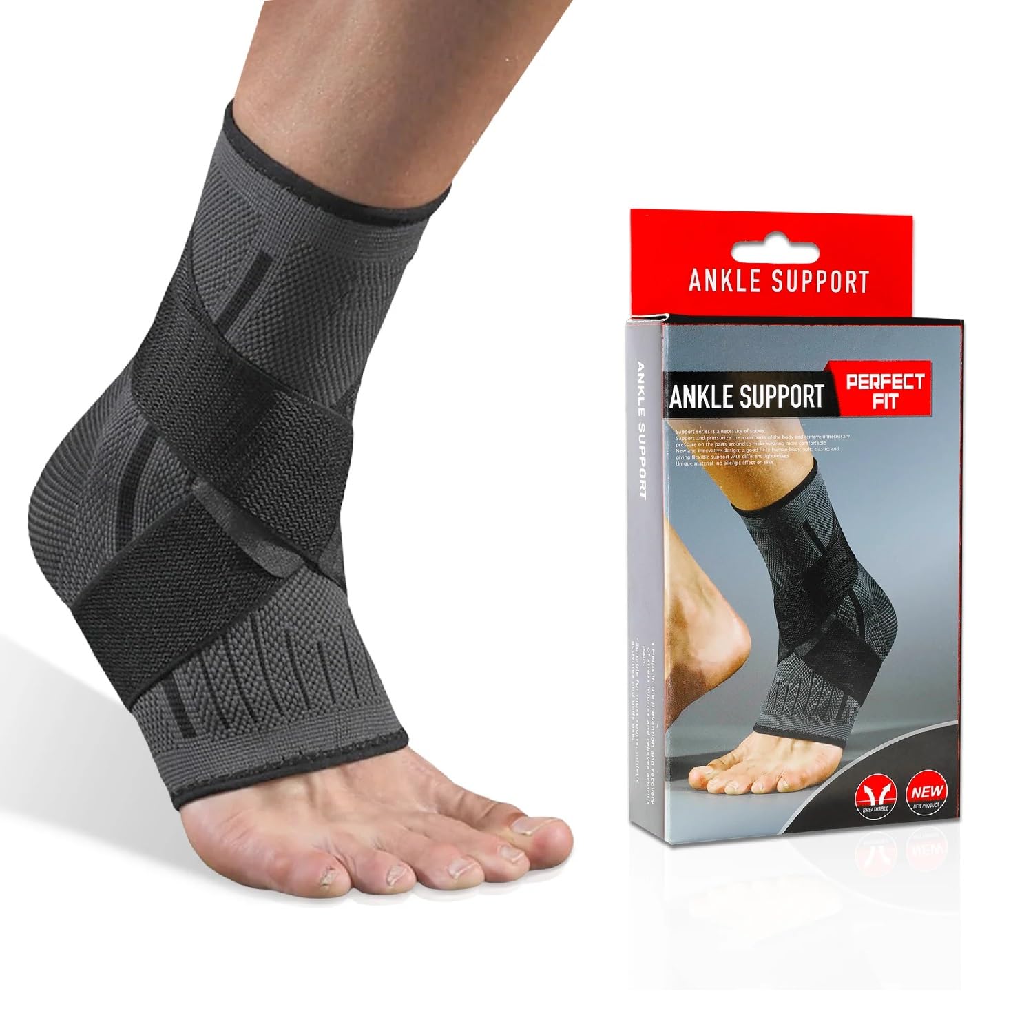 Ankle Brace for Sprained Ankle, Plantar Fasciitis, Ankle Sleeve, Achilles Tendonitis Brace, Ankle Stabilizer Brace, Ankle Support for Women, Foot support brace, Ankle Support for Men, Ankle Wraps