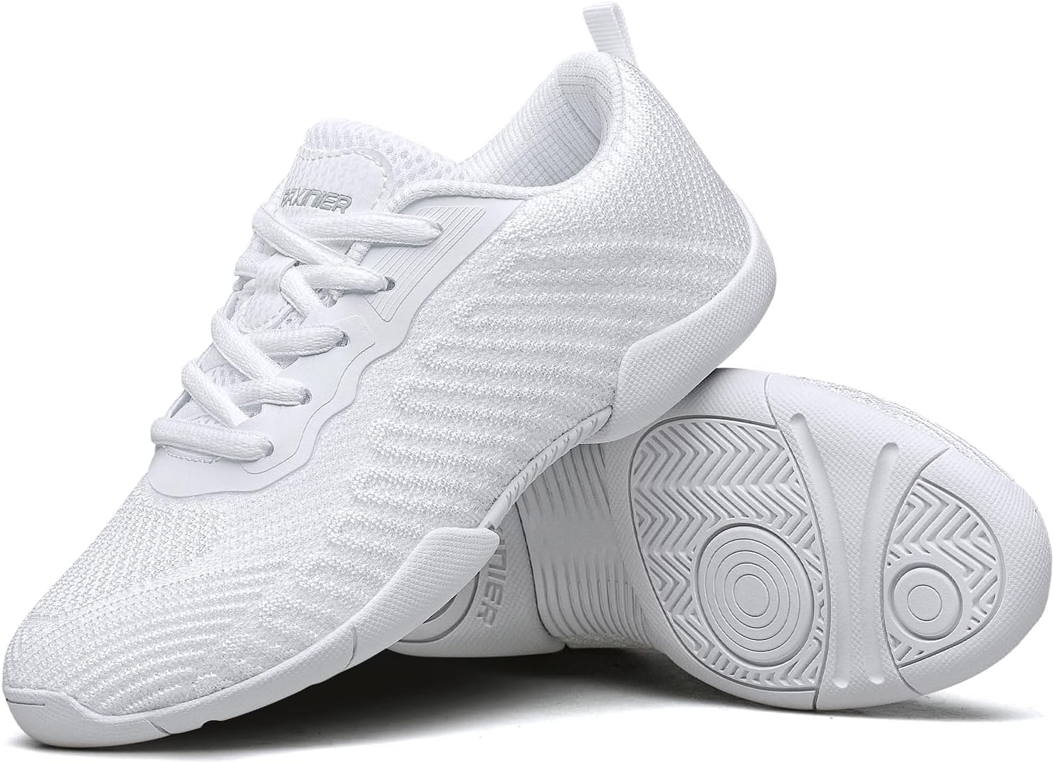 TUOTOM White Cheer Shoes for Girls Youth Cheerleading Shoes Breathable Tumbling Athletic Competition Tennis Dance Sneakers