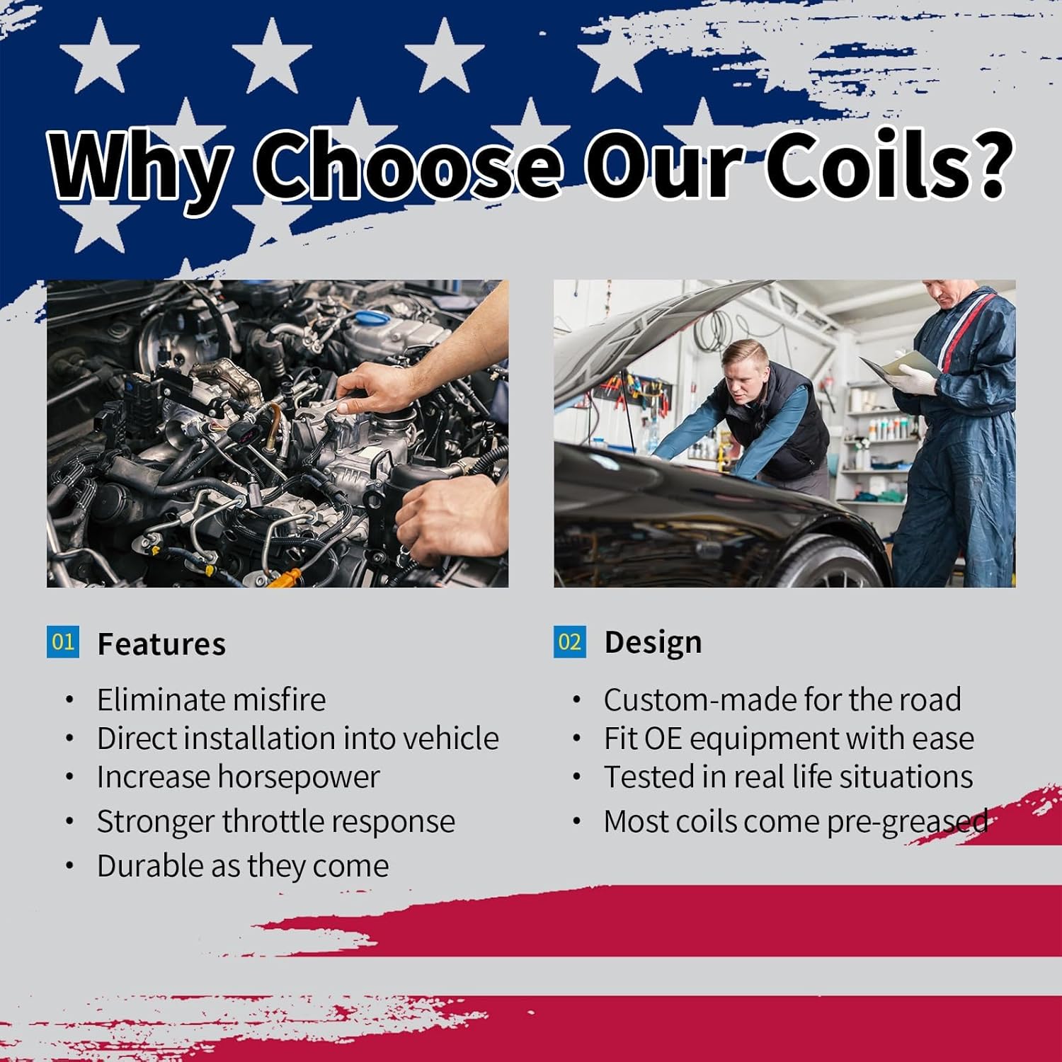 Ignition Coil Packs & Spark Plugs 8sets Compatible with 2006-2009 BMW 750Li | 2004-2010 X5 | 2006-2010 BMW 650i | 2006-2010 BMW 550i 4.8L V8, 2004-2005 BMW 645Ci 4.4L V8 - Replace UF592