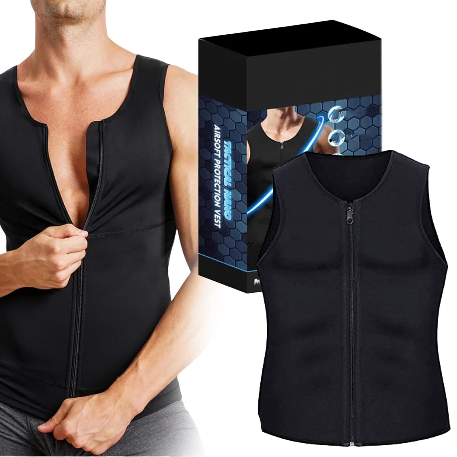 HONGCUICUITactical Nano Protection Vest,Protechshield Nano Tech Protection Vest,Tactical Armorer Guardian Vest,Tactical Vest for Men