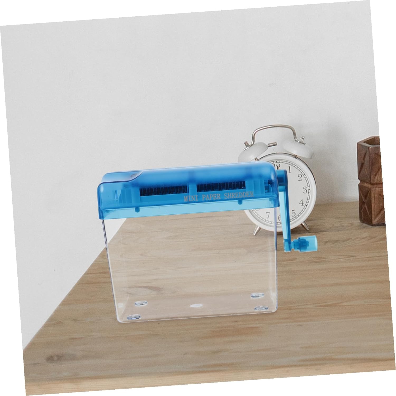 VALICLUD Mini Manual A6 Paper Shredder Portable Handheld Desktop Paper Cutter for Home and Office Document Cutting