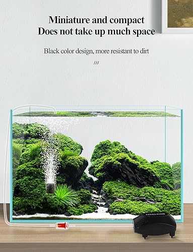 Miniatura 3 de UPETTOOLS Bomba de aire de acuario para pecera, bomba de aire ultra silenciosa, bomba de oxígeno para peces, kit de burbujeador de acuario con tubo