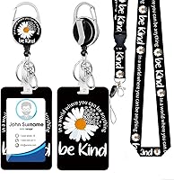 Vista 9 de Soporte para tarjeta de identificación con cordón, soporte positivo para tarjetas de identificación con carrete, retráctil, desmontable, tarjeta