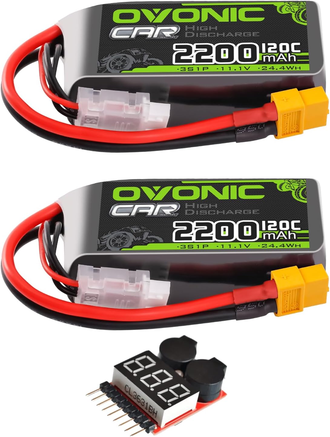OVONIC Lipo Akku 2s 35C 2200mAh 7,4V Akku Short Pack mit Deans Stecker für Flugzeughelikopter OVONIC Lipo Akku 2s 35C 2200mAh 7,4V Akku Short Pack mit Deans Stecker für Flugzeughelikopter