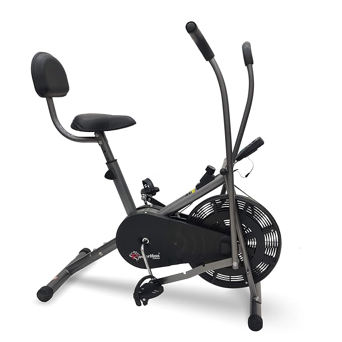 PowerMax Fitness® BU201 Dual Action Air Bike/Exercise Bike for Home