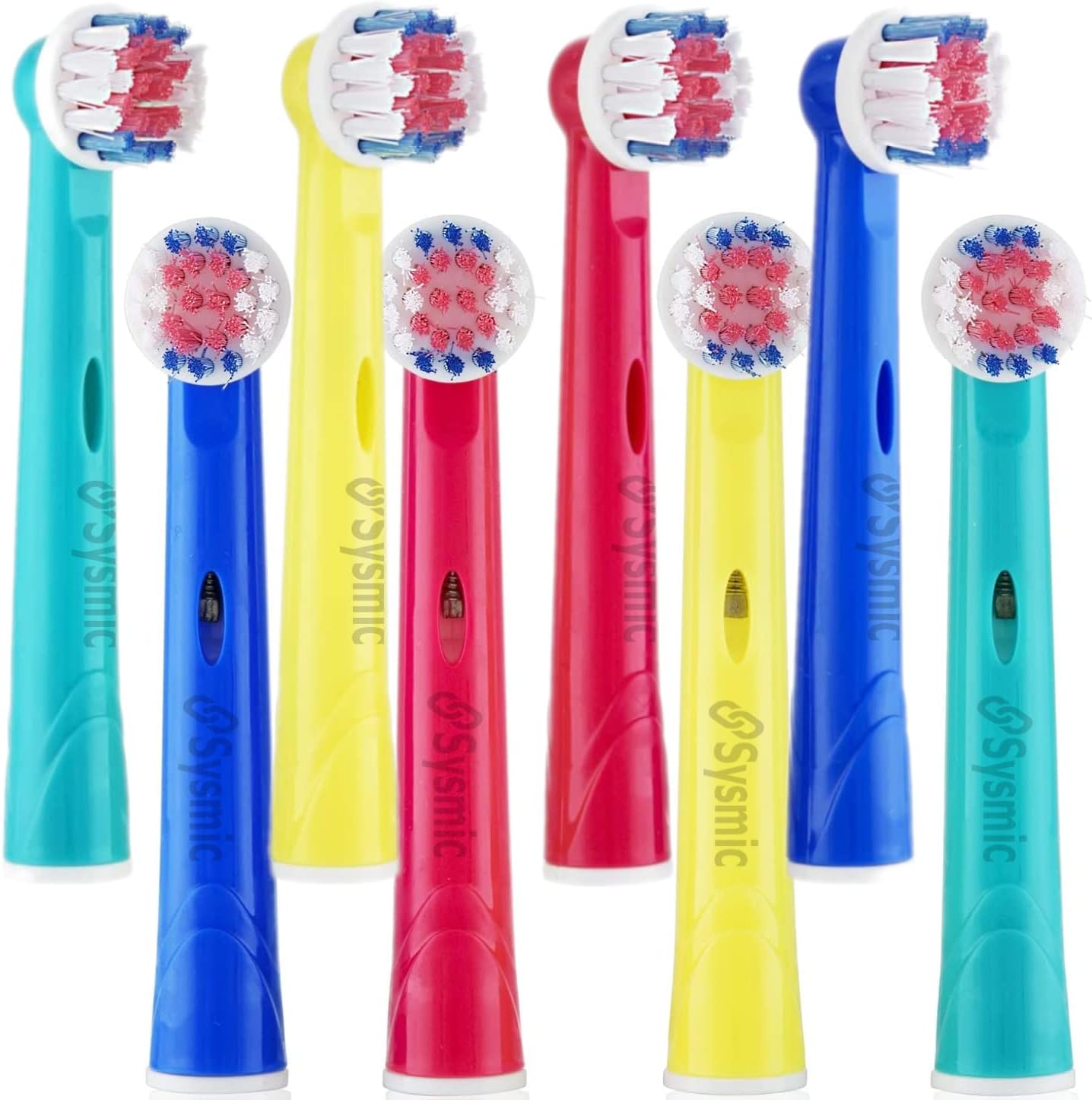 [8 Pack] Junior Toothbrush Heads Replacement with Soft Bristle for