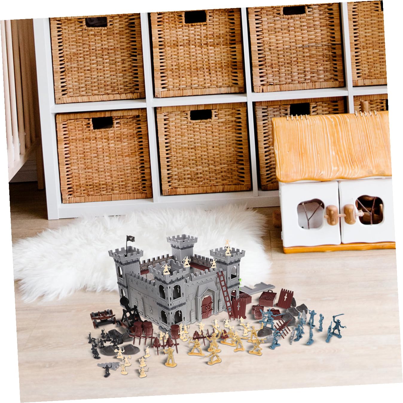 Set Castello Assemblabile Pirata 310 Pezzi in Plastica | Stile a Tema Marinaresco Borsa Inclusa, per Ragazzo Ragazza e Bambine, Natale e Compleanno