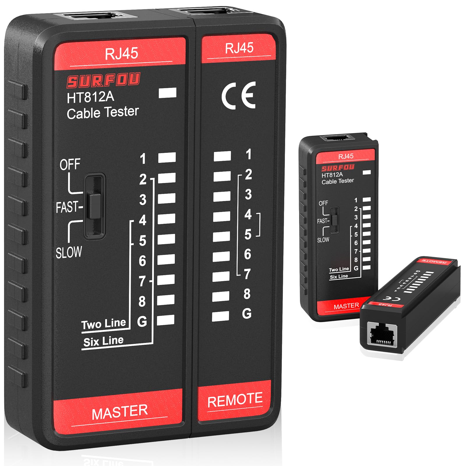 Testeur Câble RJ45 - Pour Câbles Ethernet CAT5/CAT6/CAT7, Détection Connectivité
