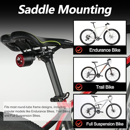 Miniatura 5 de Cruxer Ultra Bright Bike Tail Light 200 Lumen Compact Bicycle Rear Light, USB-C Rechargeable, Smart Brake Sensing up to 300 Lumen, 8 Light Intensity