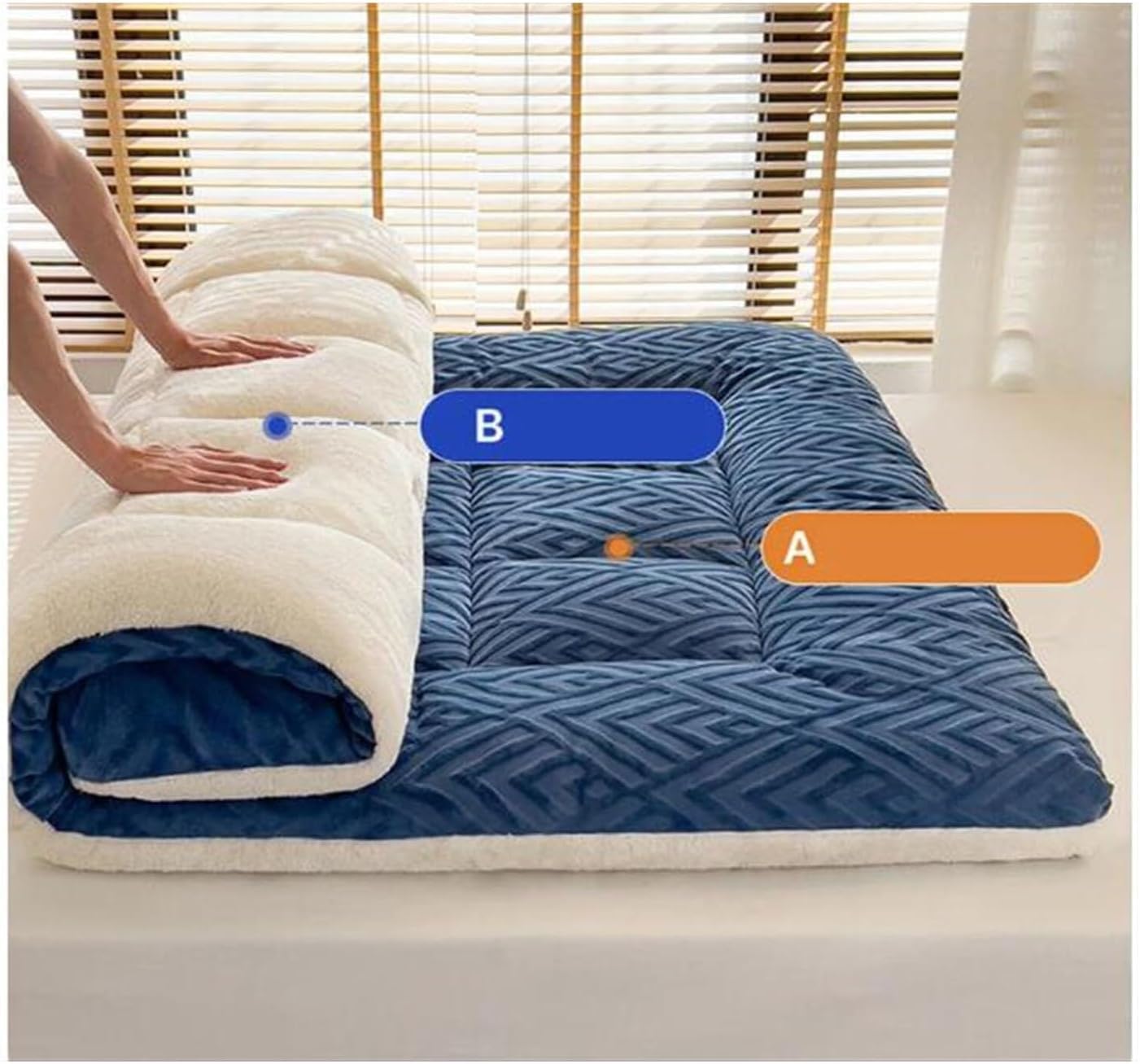 Generic Matelas Futon Japonais Pour Enfants Matelas De Sol Pliable King Size Pour Adultes De Dortoir Tapis De Sol Portable En Tatami Lit De Sol Enroulable Pour Toute L'année,Bear,Queen(150x200cm Generic Matelas Futon Japonais Pour Enfants Matelas De Sol Pliable King Size Pour Adultes De Dortoir Tapis De Sol Portable En Tatami Lit De Sol Enroulable Pour Toute L'année,Bear,Queen(150x200cm