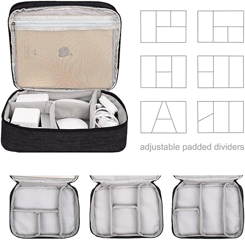 Miniatura 3 de Organizador de electrónica, Jelly Comb, accesorios electrónicos, bolsa organizadora de cables, impermeable, bolsa de almacenamiento para cable de