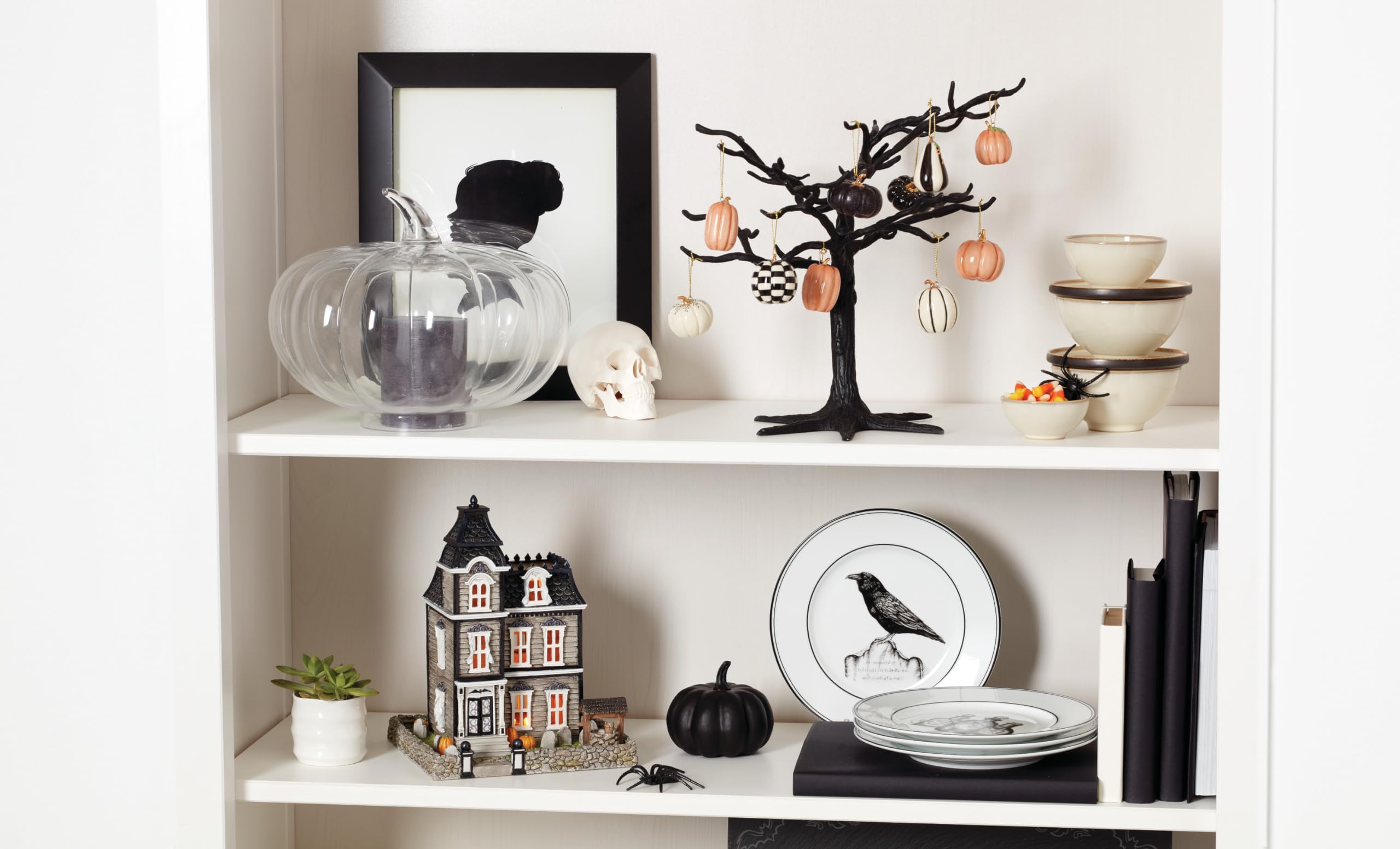 Lenox Mini-Kürbis 10-teiliges Ornament & Baum Set für Halloween