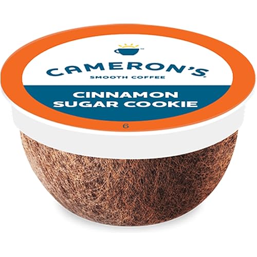 Cameron's Coffee Single Serve Pods, Flavored, Cinnamon Sugar Cookie, 12 Count (Pack of 1)