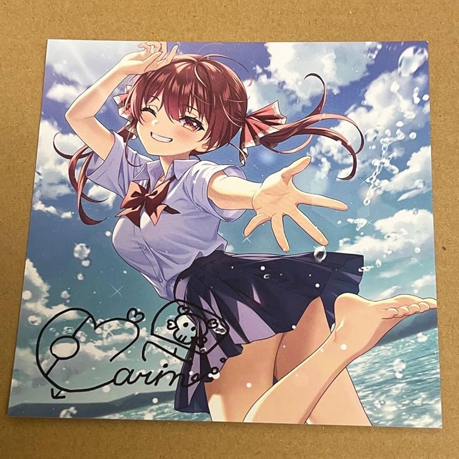 宝鐘マリン アルバム特典 アナザージャケット 直筆サイン入り レア Amazon.co.jp: 宝鐘マリン アルバムCD特典 アナザージャケット