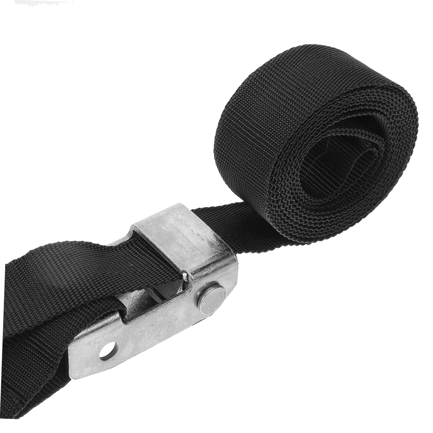 Motorrad Spanngurt aus Polyester, Schwarz, Zurrriemen | Gepäckgurt zum Sichern von Motorrädern, Befestigungsriemen für Ladung, 2 Stück Packung