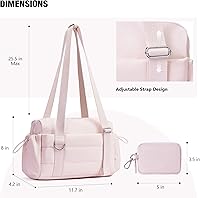 Vista 6 de ROULENS Bolsa pequeña de gimnasio para mujer, juego de 2 mini bolsas de gimnasio con compartimento húmedo y billetera para monedas, bolsa de Rosa