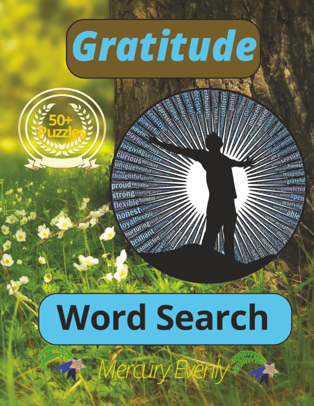 Gratitude Word Search: Large Print Word Search Puzzle Book for Adults and Seniors | 100 Gratitude-Themed Puzzles for Relaxation, 8.5x11"