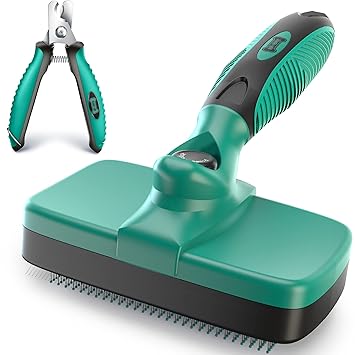 uff 'n Ruffus Self-Cleaning Slicker Brush + 2 Free Bonuses | 7.5