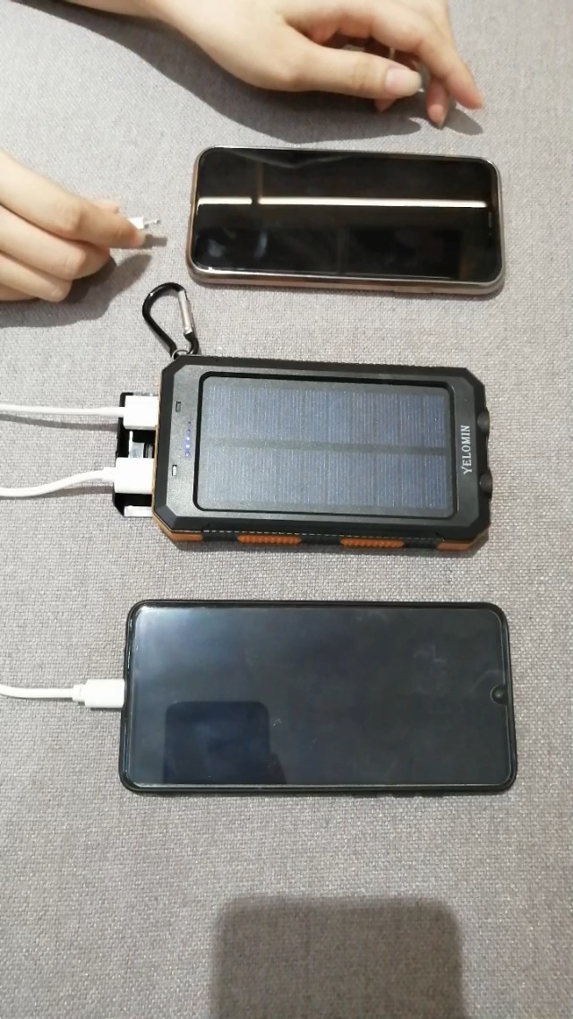 Amazon.com: YELOMIN 38800mAh Solar Power Bank, Portable Charger USB-C Fast  Charging Compatible with iPhone Samsung, Dual LED Flashlight Battery Pack,  3 Output Backup Charger for Camping Hiking Outdoor Emergency : Cell Phones