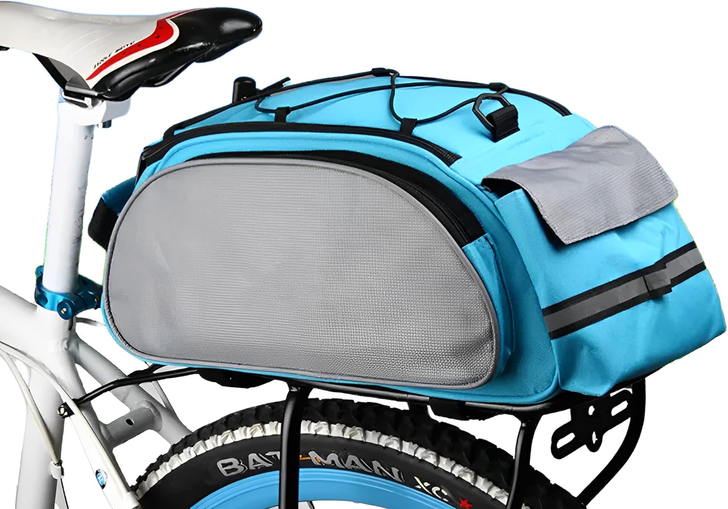 SIQITECHNO Bike Bag Rear Rack Bag Universal Bike Seat Bag