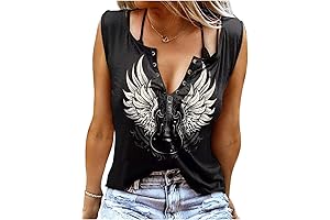 Summer Sexy V Neck Tank Tops for Women Casual Loose Fit Country...