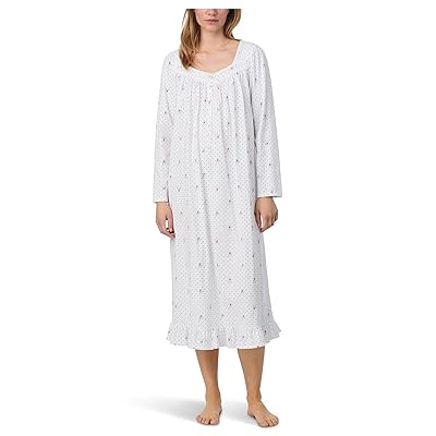 Eileen West Cotton Peached Jersey 48 Long Long Sleeve Nightgown Women