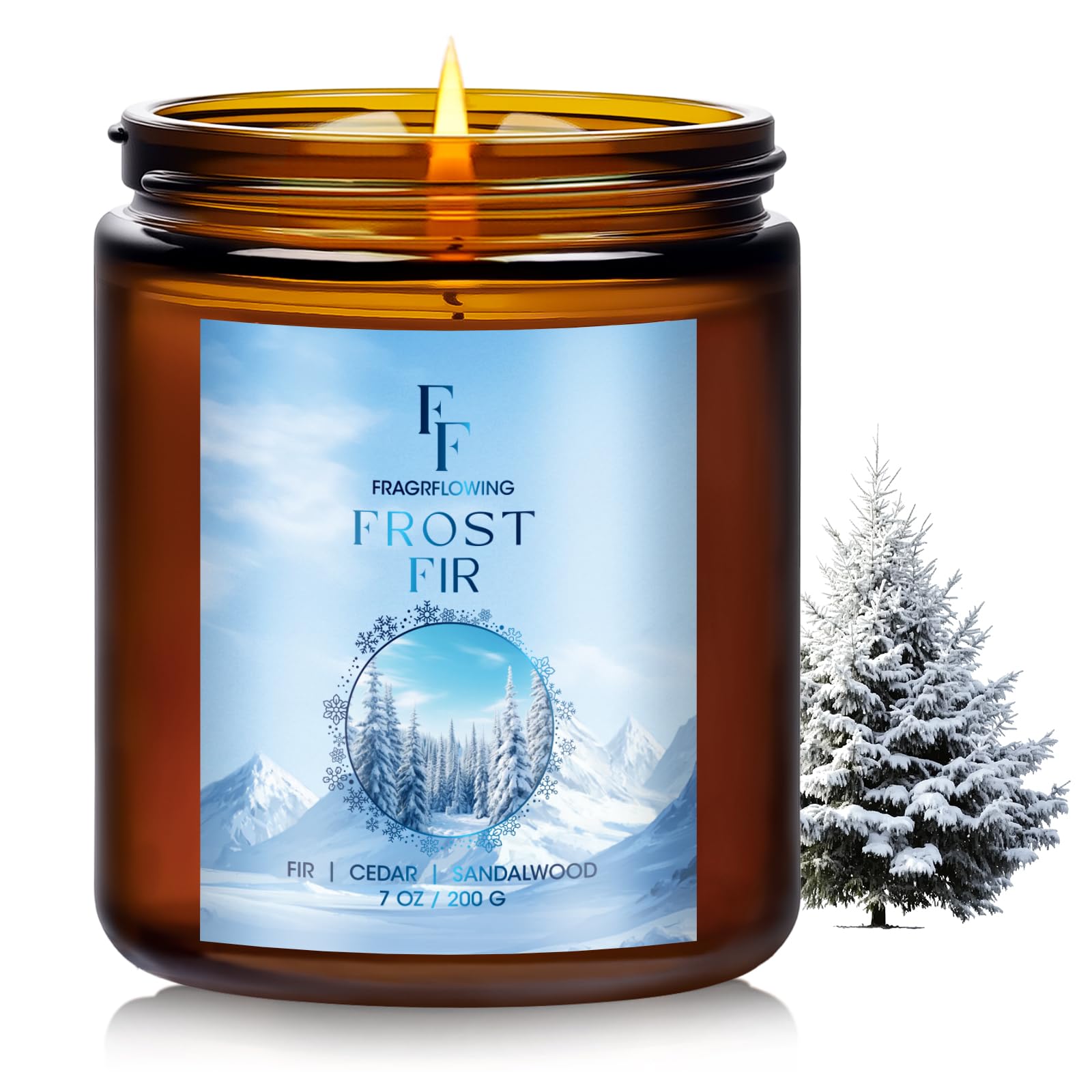 Fall Candles Set, 6 Pack Candles for Home Scented Natural Soy Wax, Autumn Gifts Set for Women Men, Fall Fragrance of Pumpkin/Cinnamon/Vanilla Cupcake/Apple/Harvest/Latte