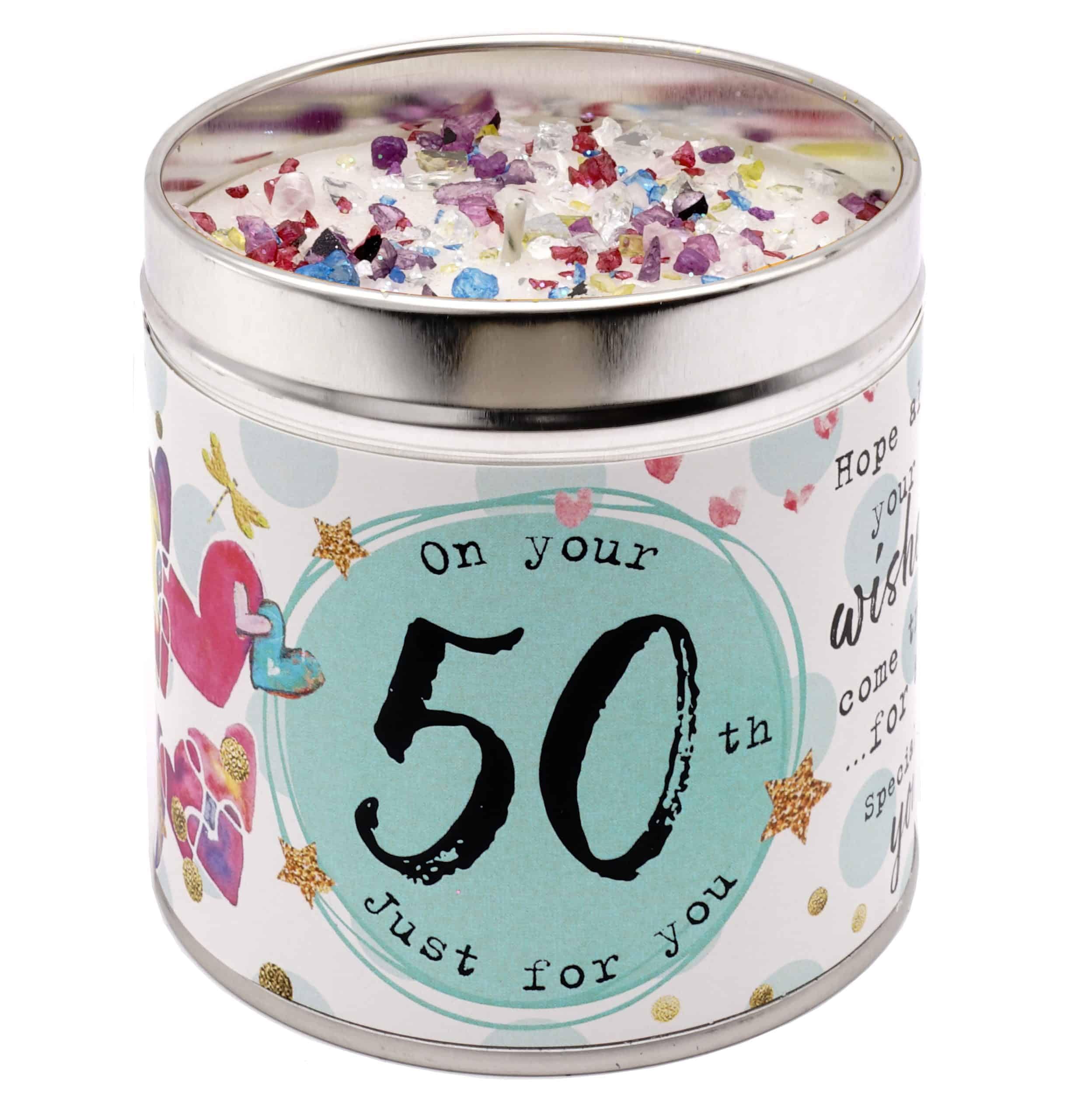 BKS - 50th Birthday - Tin Candle