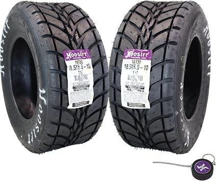Hoosier 18.5x6.0-10 T10 Compound Flat Track TT Tire ATV Off-Road 2 Pack